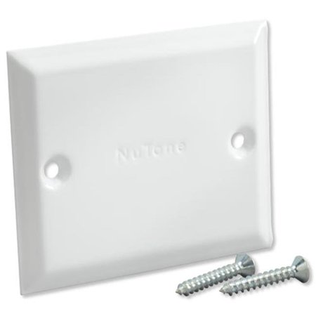 Broan Nutone Blank Cover Plate - White White