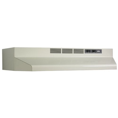 24" Non-ducted Under Cabinet Hood with 2-Speed Rocker and Light, Bisque