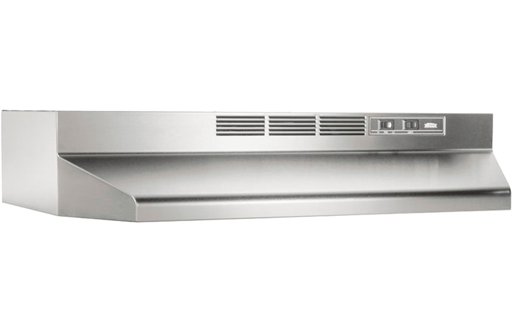 30" Non-Ducted Range Hood 2 Speed Rocker, Light, 160 cfm