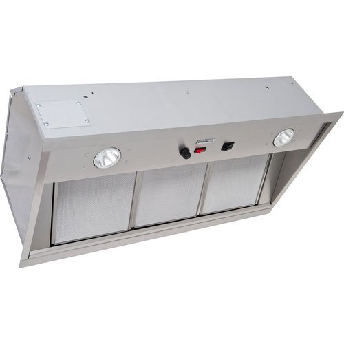 1500 CFM 33.75" Wide Stainless Steel Insert Range Hood With Heat Se, Stainless Steel