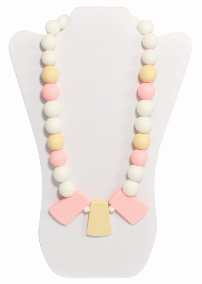 Teether Necklace - Pink Stella