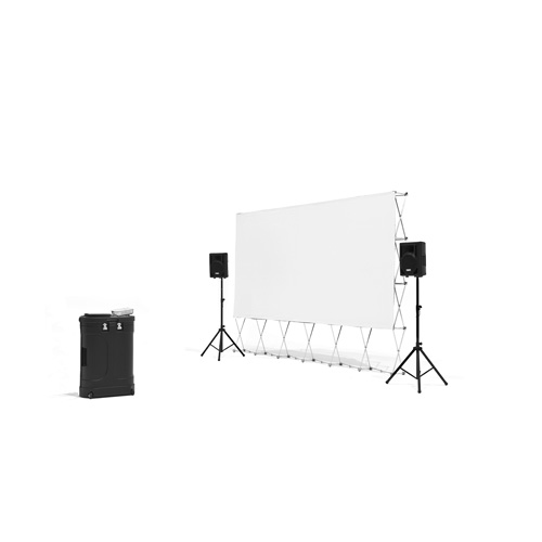 Backyard Theater Systems 9' Recreation Series w/Savi 720P Projector