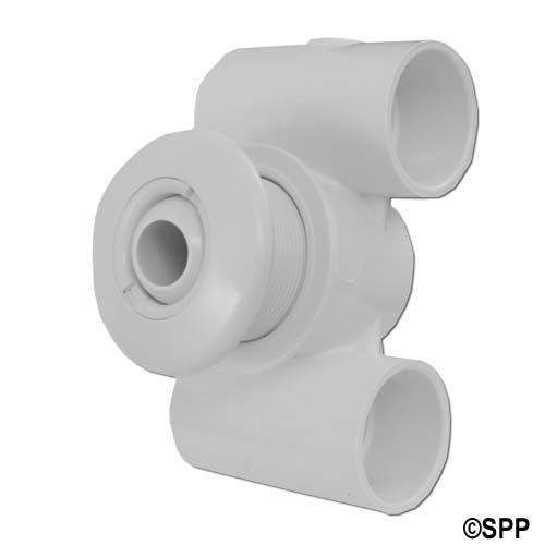 Jet Assembly, HydroAir Hydro-Jet, Extended, 1-1/2"S Water x 1-1/2"S Air, White