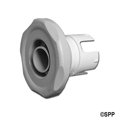 Jet Internal, Pentair Diverter Jet, Diverter Jet, 3-Port, 4-1/2" Face, Emerald Cut, 1" Orifice, Dark Gray