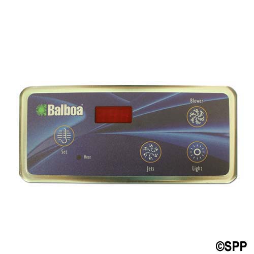 Spaside Control, Balboa VL404, Digital Duplex, 4-Button, LED, Temp-Jets-Light-Blower