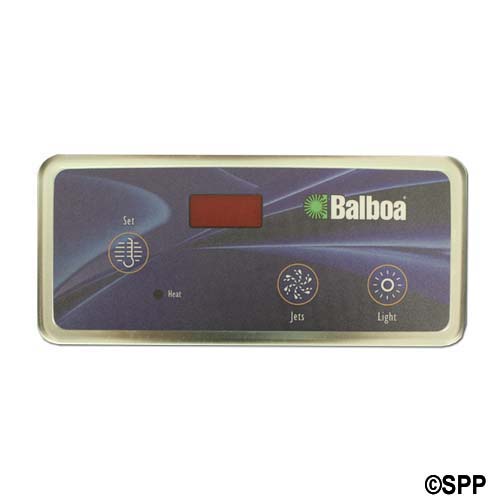 Spaside Control, Balboa VL404, Digital Duplex, 3-Button, LED, Temp-Jets-Light