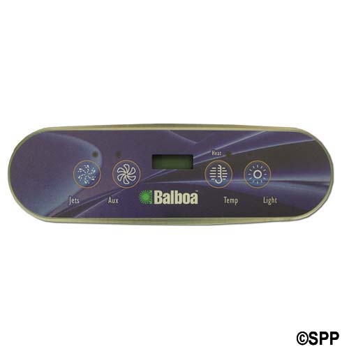 Spaside Control, Balboa ML400, 4-Button, LCD, Jets-Aux-Temp-Light