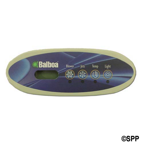 Spaside Control, Balboa MVP/VL240, 4-Button, Gray Bezel, Blower-Jets-Temp-Light