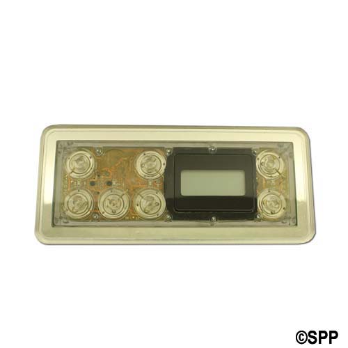 Spaside Control, Balboa Serial Standard, 7-Button, LCD, No Overlay w/Backlighting