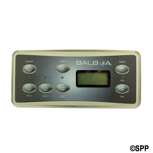 Spaside Control, Balboa Serial Standard, 7-Button, LCD, Jet1-Jet2-Blower