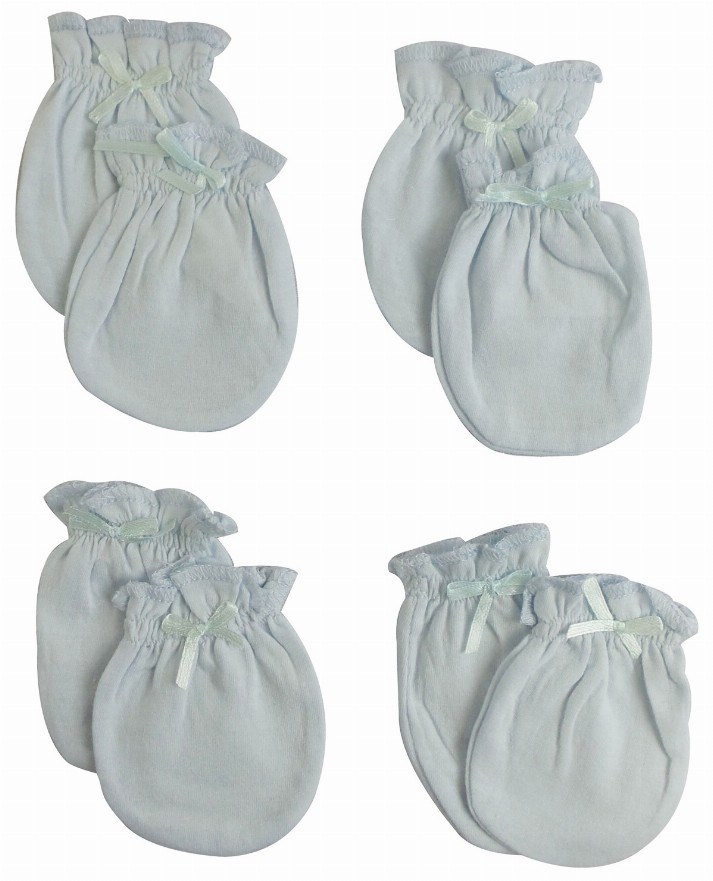 Bambini Infant Mittens (Pack of 4) One Size Blue