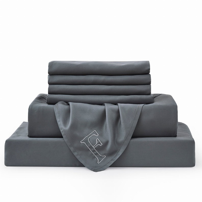 Grey Bambusa 7-Piece Sheet Set