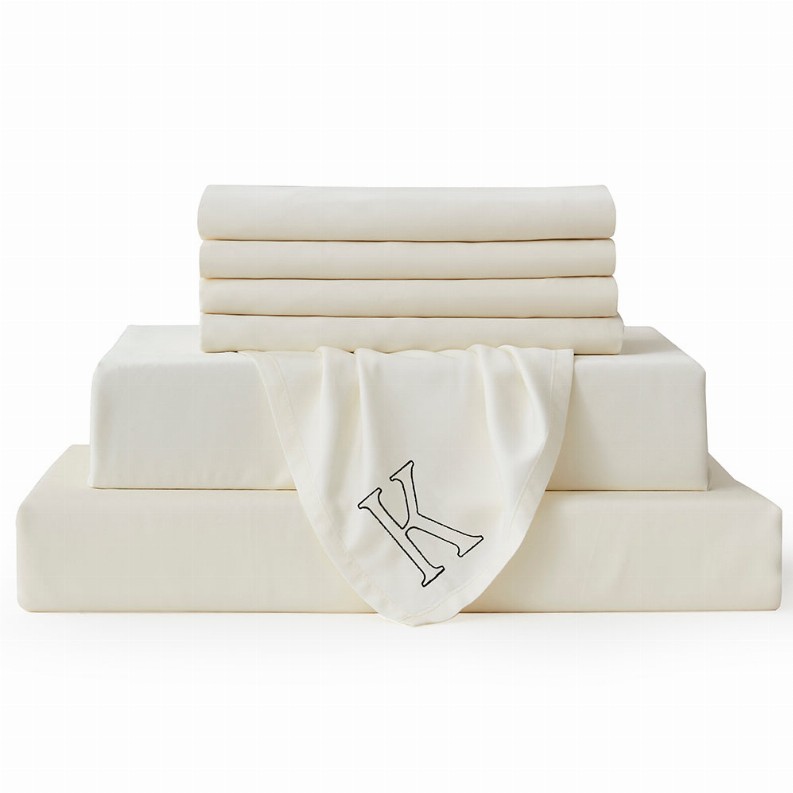 Ivory Bambusa 7-Piece Sheet Set