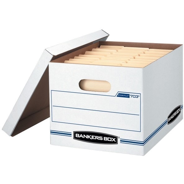 Bankers Box STOR/FILE File Storage Box - External Dimensions: 12.5" Width x 16.3" Depth x 10.5"Height - Media Size Supported: Le