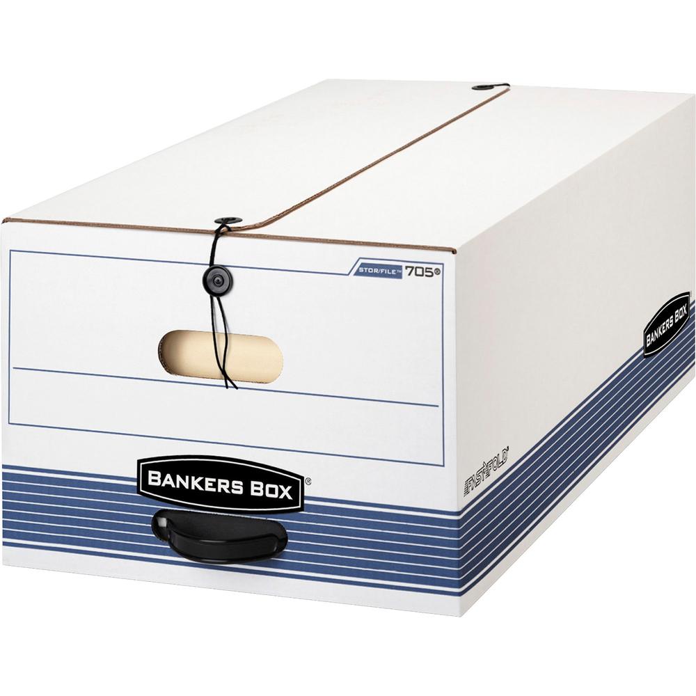 Bankers Box Stor/File String & Button Legal Storage Box - Internal Dimensions: 15" Width x 24" Depth x 10" Height - External Dim