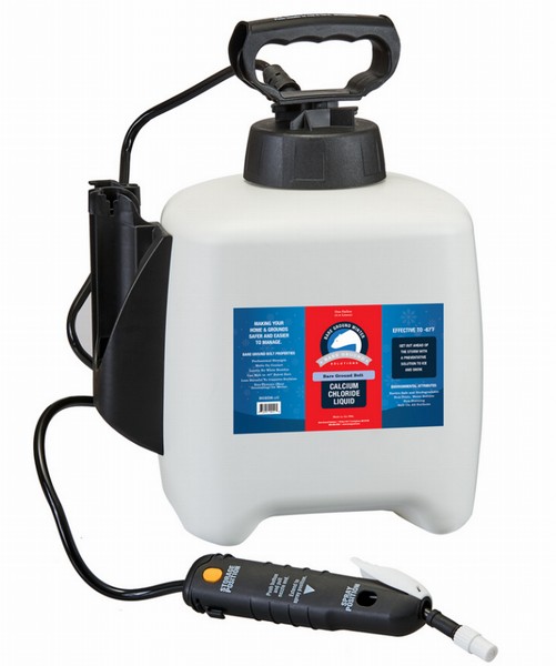 Bolt Deluxe system w/ pump sprayer and 1 gallon of Bolt Calcium Chloride liquid deicer