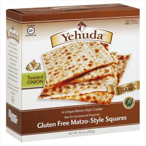 Yehuda Matzo-Style Squares Gluten Free Toasted Onion (12x105Oz)
