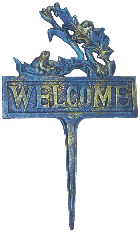 Cast Iron Welcome Sign