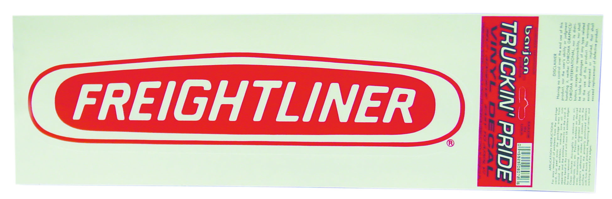 BARJAN FREIGHTLINER DECAL 6" X 18"