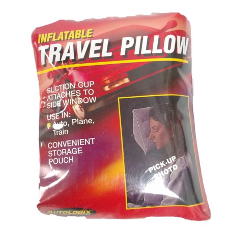 Inflatable Travel Pillow W/Suction Cup