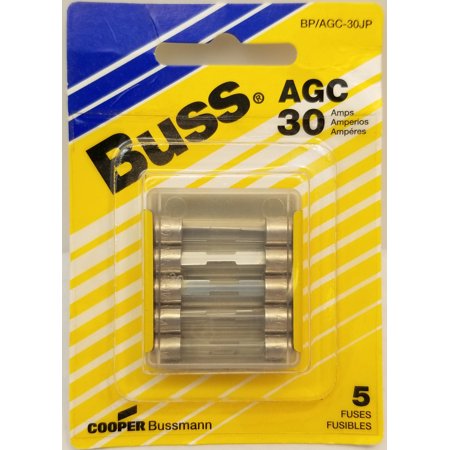 Blister Packed Agc-30 Amp, 5 Pack