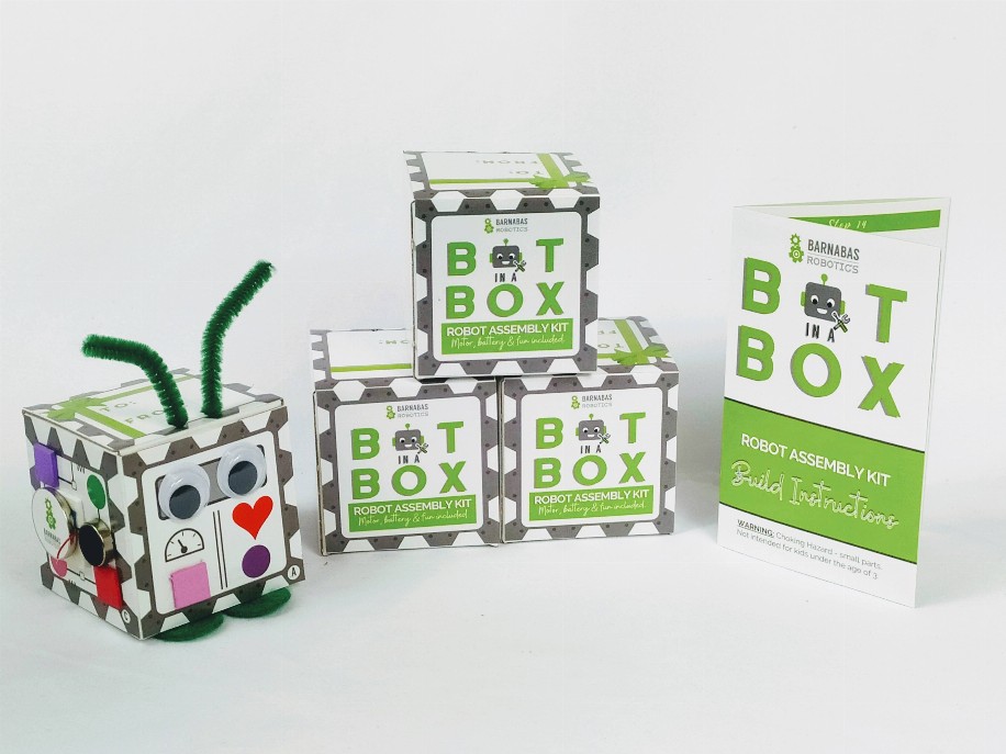 Bot In A Box Craft Robot | Stocking Stuffer | Party Favor Classic Edition