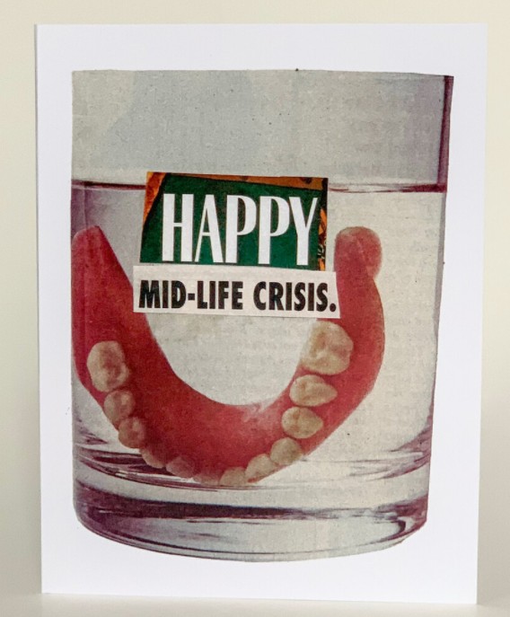 Birthday Greeting Card (Pack of 6) - Happy Mid-Life Crisis