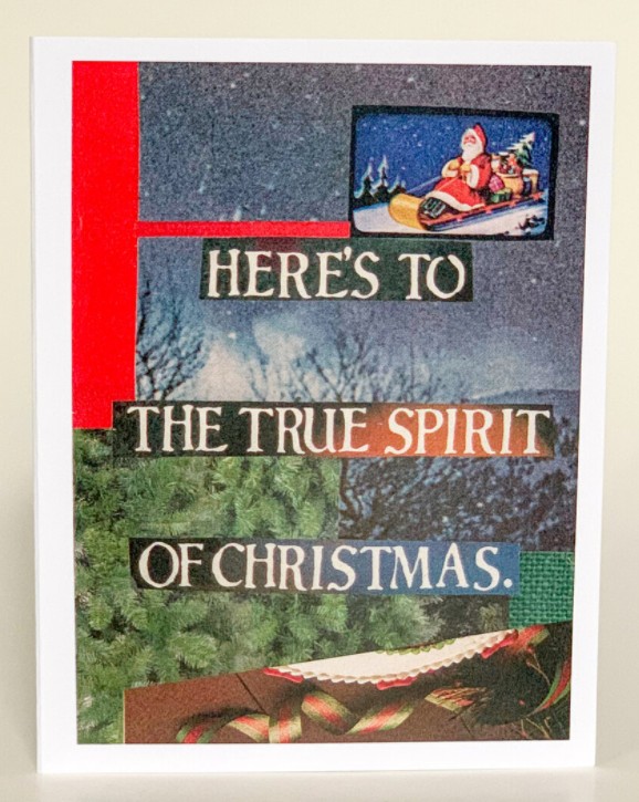 Christmas Greeting Card (Pack of 6) - Here's to the True
