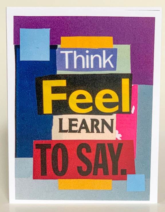 Encouragement Greeting Card (Pack of 6) - Think Feel Learn to