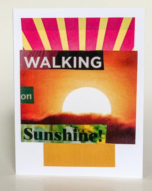 Friends Greeting Card (Pack of 6) - Walking On Sunshine