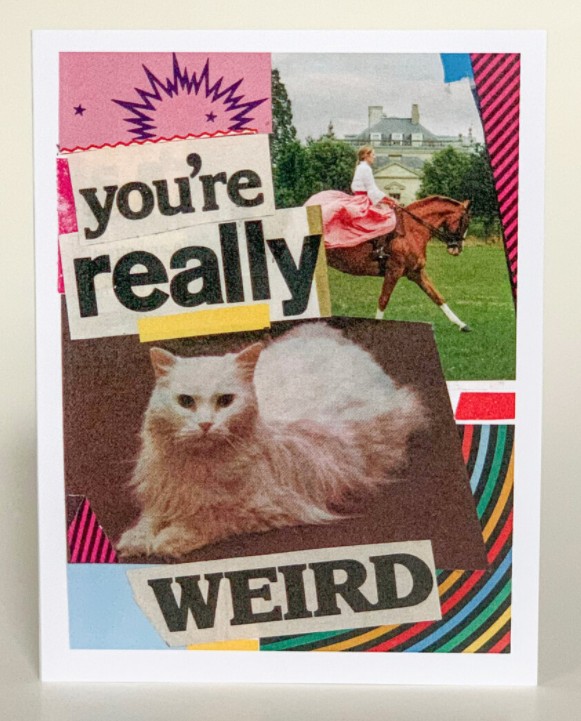 Friends Greeting Card (Pack of 6) - You're Really Weird