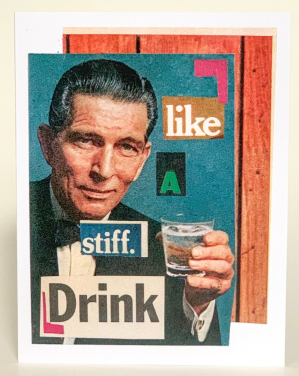 Love Greeting Card (Pack of 6) - Like a Stiff Drink