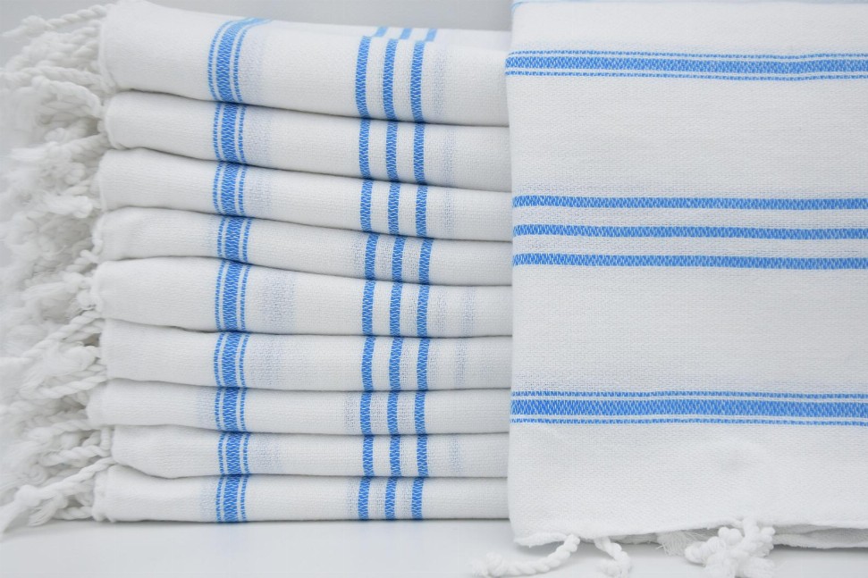 Turkish Towel - Blue StripeMonaco
