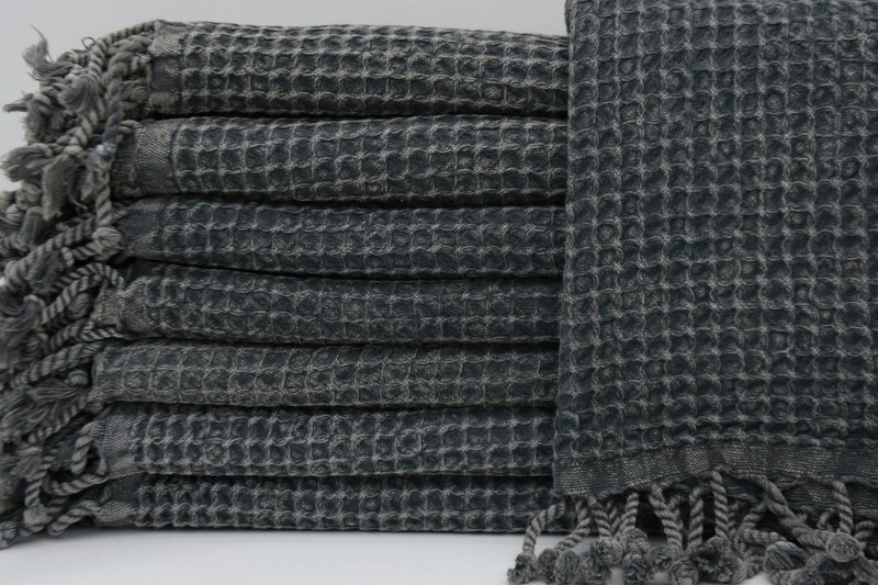Turkish Towel - BlackWaffle