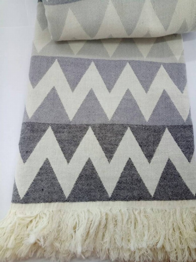 Turkish Towel - BlackZig Zag