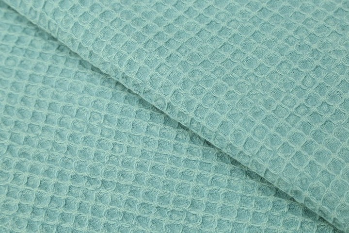 Waffle Stone Washed Hand Towel - Mint GreenWaffle Stone Washed