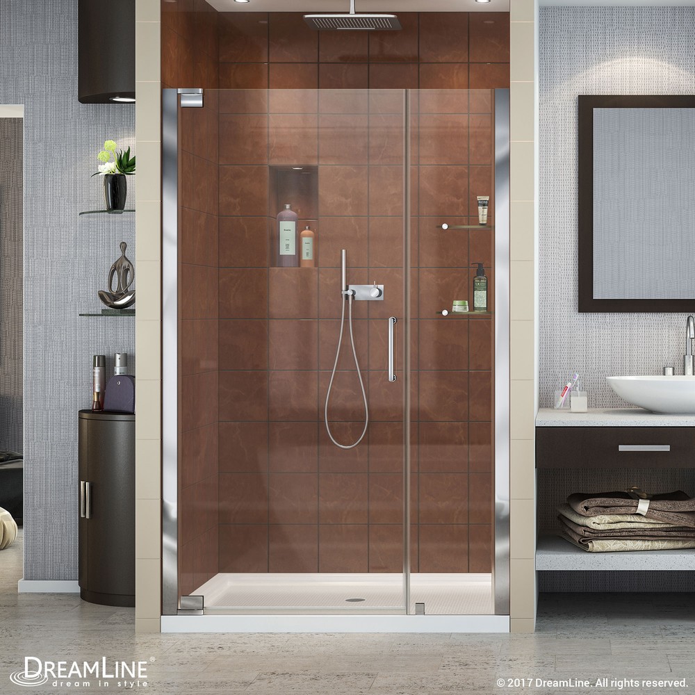 Elegance 58 to 60 in. W x 72 in. H Pivot Shower Door, Oil Rubbed Bronze Finish