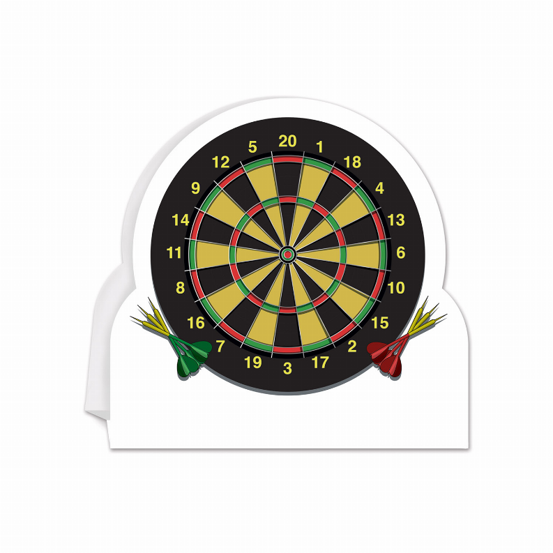 3-D Centerpiece - Multi-Color Darts 3-D Dartboard