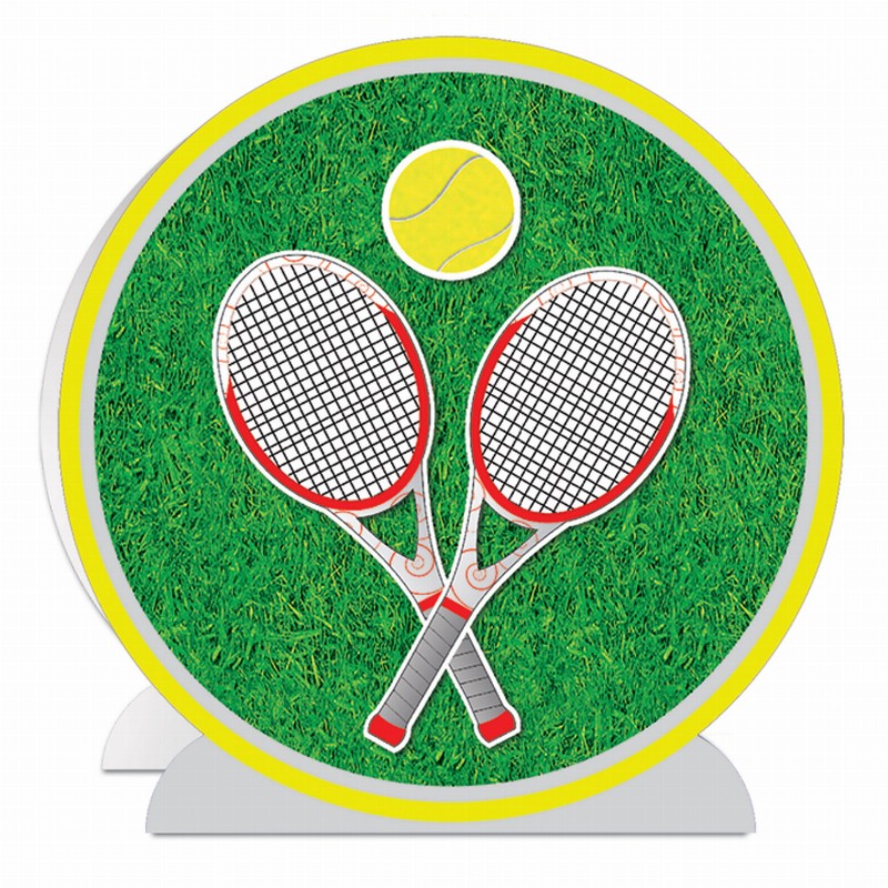 3-D Centerpiece - Multi-Color Tennis 3-D Tennis