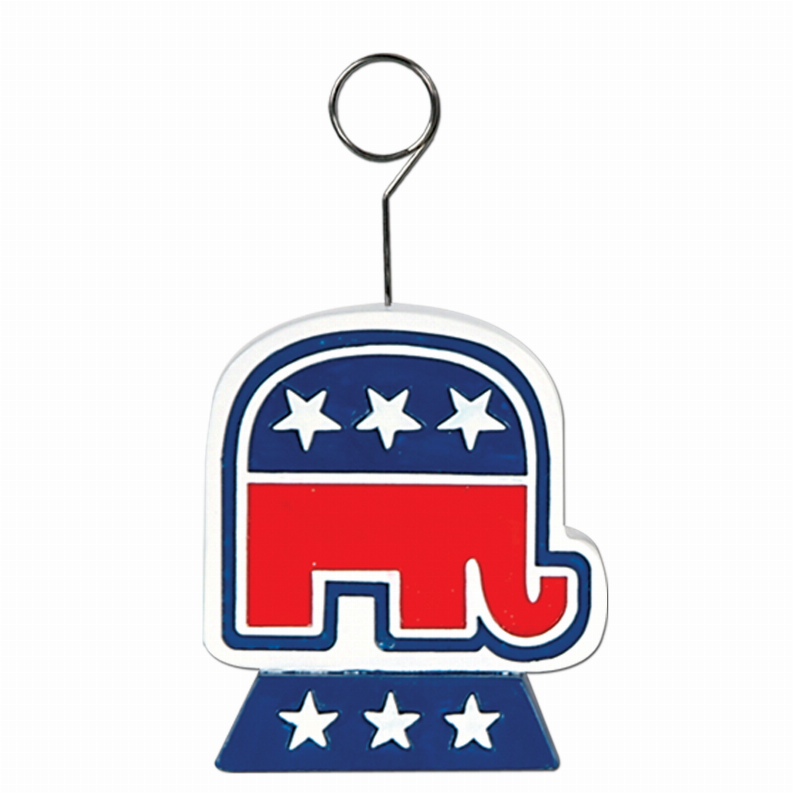 Balloon/Photo Holders - Patriotic Republican