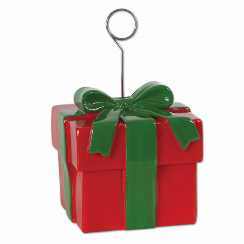Balloon/Photo Holders - Christmas/Winter Christmas Gift Box