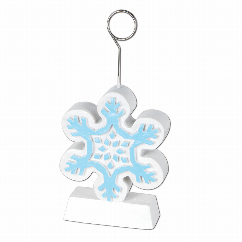 Balloon/Photo Holders - Christmas/Winter Snowflake