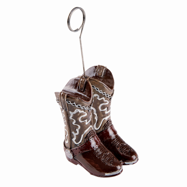 Balloon/Photo Holders - Western Cowboy Boots