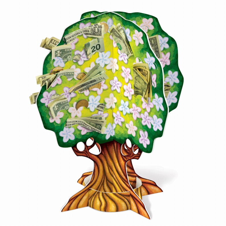 Beistle 3-D Decorations (Multiple Designs Available) - 15 inBaby Shower3-D Baby Shower Money Tree