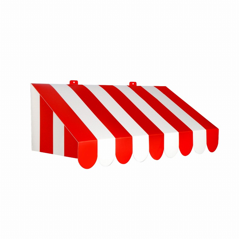 Beistle 3-D Decorations (Multiple Designs Available) - 24.75 in x 8.75 inCircus3-D Red & White Awning Wall Decoration