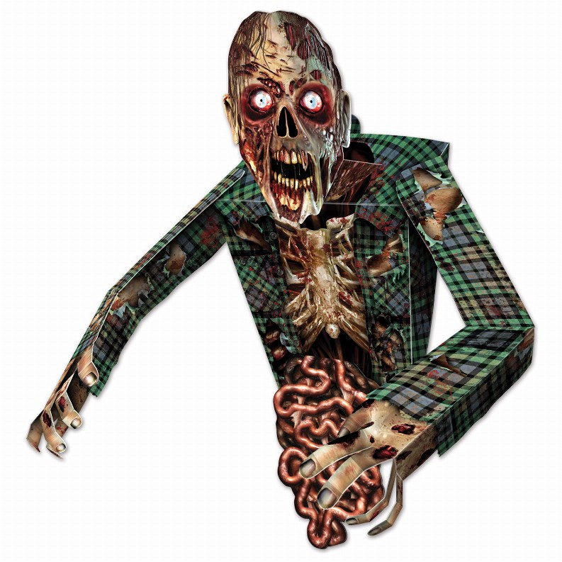 Beistle 3-D Decorations (Multiple Designs Available) - 34 inHalloween3-D Zombie Wall Decoration