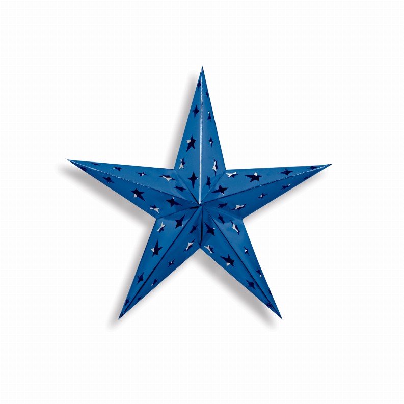 Beistle 3-D Decorations (Multiple Designs Available) - 12 inGeneral OccasionBlue Dimensional Foil Star