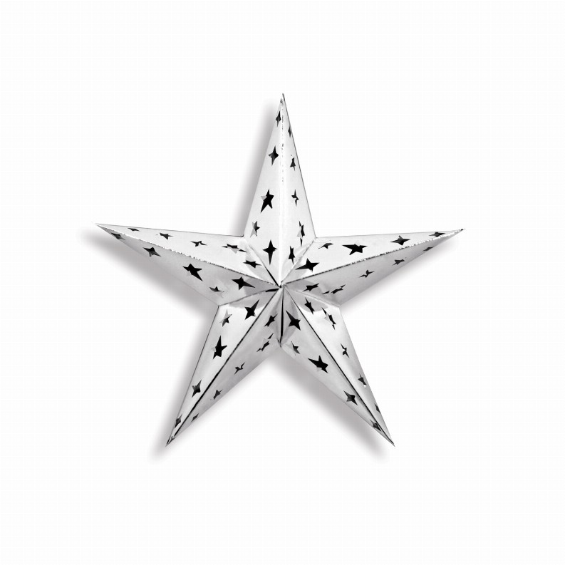 Beistle 3-D Decorations (Multiple Designs Available) - 12 inGeneral OccasionSilver Dimensional Foil Star