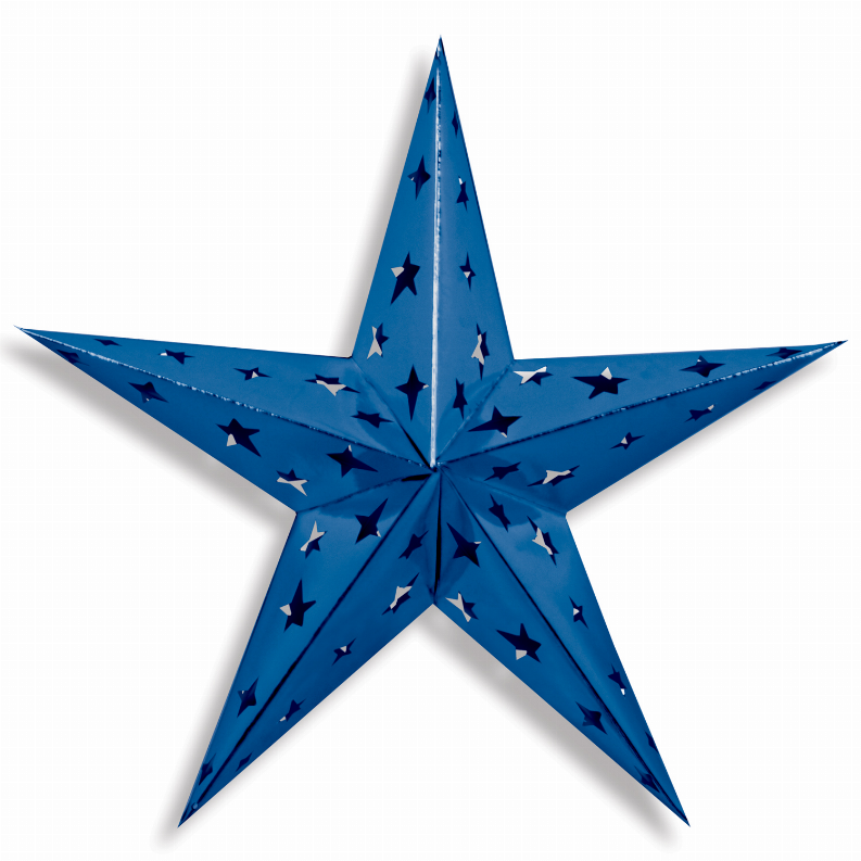 Beistle 3-D Decorations (Multiple Designs Available) - 24 inGeneral OccasionBlue Dimensional Foil Star