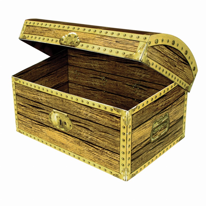 Beistle 3-D Decorations (Multiple Designs Available) - 8 in x 5.5 in x 5.5 inPirateTreasure Chest Box